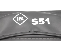 Sitzbezug schwarz strukturiert mit "IFA...